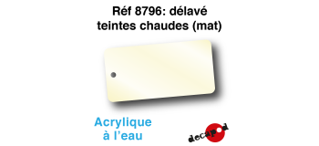 DECA8796 - Délavé teintes chaudes (mat), Peinture acrylique à l'eau - Decapod