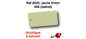 DECA8025 - Jaune limon 408 (satiné), Peinture acrylique à solvant - Decapod
