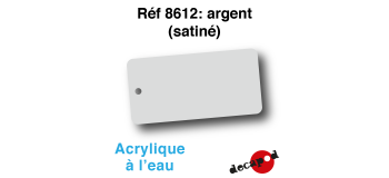 DECA8612 - Argent (satiné), Peinture acrylique à l'eau - Decapod