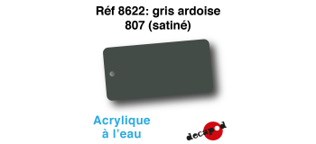 DECA8622 - Gris ardoise 807 (satiné), Peinture acrylique à l'eau - Decapod