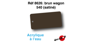 DECA8626 - Brun wagon 540 (satiné), Peinture acrylique à l'eau - Decapod