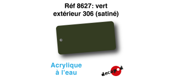 DECA8627 - Vert extérieur 306 (satiné), Peinture acrylique à l'eau - Decapod