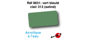 DECA8631 - Vert bleuté claire 313 (satiné), Peinture acrylique à l'eau - Decapod