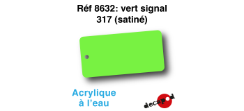 DECA8632 - Vert signal 317 (satiné), Peinture acrylique à l'eau - Decapod