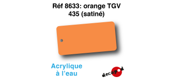 DECA8633 - Orange TGV 435 (satiné), Peinture acrylique à l'eau - Decapod