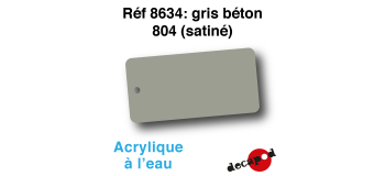 DECA8634 - Gris béton 804 (satiné), Peinture acrylique à l'eau - Decapod