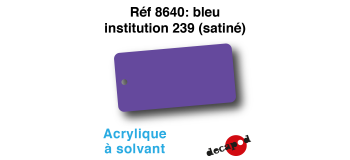 DECA8640 - Bleu institution 239 (satiné), Peinture acrylique à l'eau - Decapod