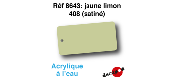 DECA8643 - Jaune limon 408 (satiné), Peinture acrylique à l'eau - Decapod