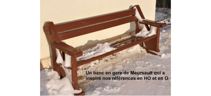  Bancs en bois Decapod 5716 modelisme