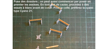 Bancs en bois miniature Decapod 5716 pour quai de gare
