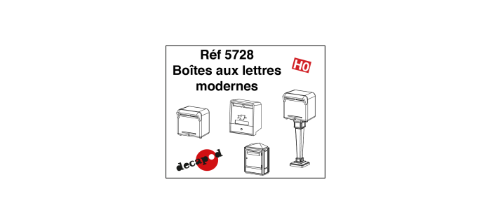 DECAPOD DECA5728 - Boîtes aux lettres modernes