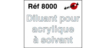 Modélisme ferroviaire : DECAPOD DECA8000 - Diluant pour acrylique à solvant 