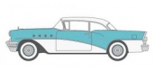 Modélisme ferroviaire : OXFORD OX55001 - Buick Century 1955 bleu - blanc