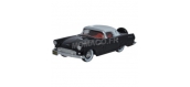 Modélisme ferroviaire : OXFORD OX56006 - Ford Thunderbird 1956 noir - blanc 