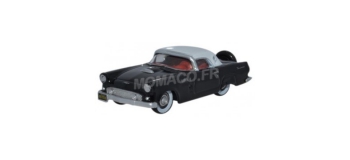 Modélisme ferroviaire : OXFORD OX56006 - Ford Thunderbird 1956 noir - blanc 