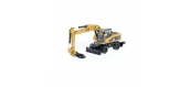 Modélisme ferroviaire : DM85177 - Véhicule de chantier Caterpillar M318D Pelle sur pneus avec figurine