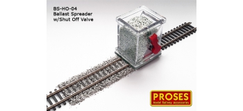 Modélisme ferroviaire : PROSES BS-HO-01 - Épandeur de ballast avec robinet d'arrêt