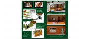 Modélisme ferroviaire : PROSES LS-008 - 2 chambres décorées avec télévision à écran plat