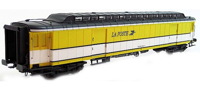 LS MODEL -LSM40418 - Voiture OCEM livrée jaune/blanc, toit gris, logo 