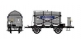 Train électrique : LS MODEL LSM30554 - Wagon monofoudre avec guérite, gris, EST 