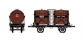 Train électrique : LS MODEL LSM30556 - Wagon bi-foudres sans guérite, brun, 