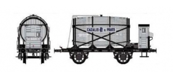 Train électrique :  LS MODEL LSM30557 - Wagon monofoudre avec guérite, gris, 