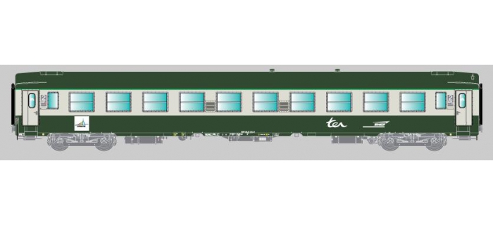Voiture De Tourisme RMA échelle H0 1/87 - UIC B10 T N°50 87 20-70 - Vert SNCF