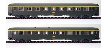 Modélisme ferroviaire : R37- R37-HO420026 - Voiture voyageurs UIC A9 51 87 19-70 357-2 (anneaux d'arrimage, portes d'origine) - Gérance : PARIS CONFLANS - Région : SUD-EST