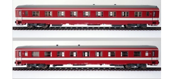 Modélisme ferroviaire : R37- R37-HO420032 - Voiture voyageurs A9 51 87 19-70 393-7 (cadres de baies peints en rouge, portes d'origine) - Gérance : PARIS MASSENA - Région : SUD-OUEST