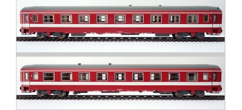 Modélisme ferroviaire : R37- R37-HO42034 - Voiture voyageurs A9 51 87 19-70 400-0 (cadres de baies acier, portes d'origine) - Gérance : PARIS OURCQ - Région : EST