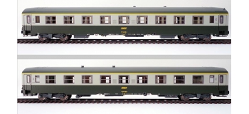 Modélisme ferroviaire : R37- R37-HO42035 - Voiture voyageurs A9 51 87 19-70 380-4 Est (portes d’origine, gris béton) - Gérance : PARIS OURCQ - Région EST