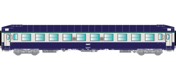 Modélisme ferroviaire : R37 - R37-HO42114 - Voiture voyageurs UIC B9c9x 51 87 5970 732-7 - Ep IV/V Gérance : PARIS MASSENA - Région SUD-OUEST