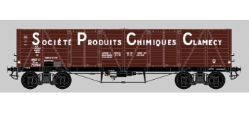 COLLECTION R37-HO43001 - Coffret de 2 wagons tombereaux «Clamecy » Ep. III Société Produits Chimiques Clamecy