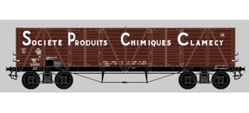 COLLECTION R37-HO43002 - Coffret de 2 wagons tombereaux «Clamecy » Ep. III Société Produits Chimiques Clamecy