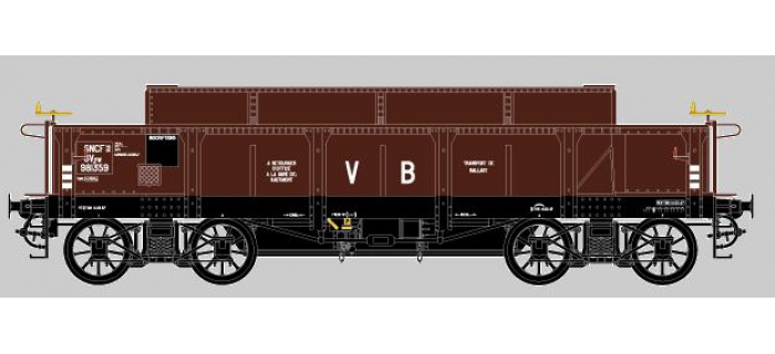 COLLECTION R37- R37-HO43007-a Coffret de 2 wagons de la voie à bogies 