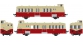 Modélisme ferroviaire : R37 Collection R37-HO41005 - Autorail XBD 5629 version à faces lisses, dépôt Montauban (rouge crème) Ep IIIb