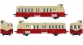 Modélisme ferroviaire : R37 Collection R37-HO41005S - Autorail XBD 5629 version à faces lisses, DCC, dépôt Montauban (rouge crème) Ep IIIb