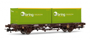 electrotren EL1330 Wagon à bord bas NSB avec 2 containers 