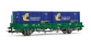 electrotren EL1569 Wagon plat, type Ks, avec 2 containers, Cargas RENFE