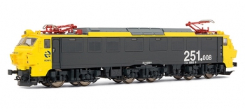 electrotren EL2584 Locomotive Electrique 251.008 jaune et grise, RENFE