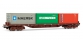 electrotren EL5181 Wagon plat, type Rs, RENFE avec 3 containers