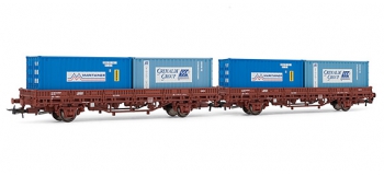 electrotren EL6208 2 Wagons Ks avec conteneurs