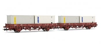 electrotren EL6209 2 Wagons Ks avec conteneurs