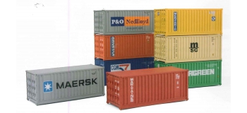 EL0142 Assortiment de 8 containersde 20 pieds