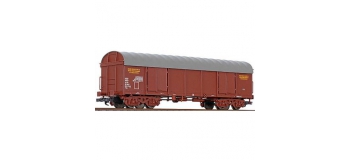 Modélisme ferroviaire : LILIPUT - LP235603 Wagon couvert brun baché à bogies livrée UIC
