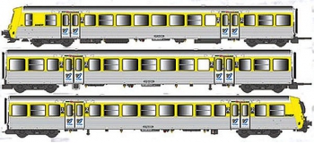 Train électrique : EURO PASSION MODELS EPM 41.19.11 - Rame réversible régionale RRR Bourgogne 