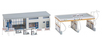 Modélisme ferroviaire : FALLER 130154 - Station-lavage autos 	