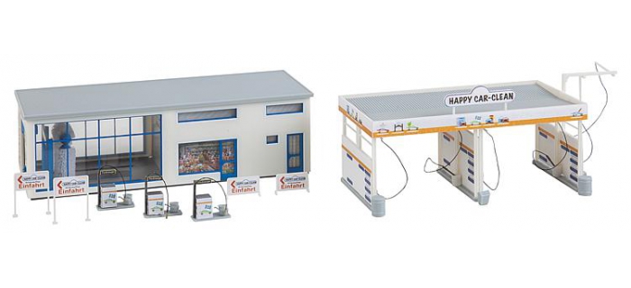 Modélisme ferroviaire : FALLER 130154 - Station-lavage autos 	