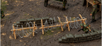 F144122 - Barrages de fils barbelés - Faller