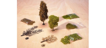 Train électrique : FALLER F181103 - Arbre feuillu en kit